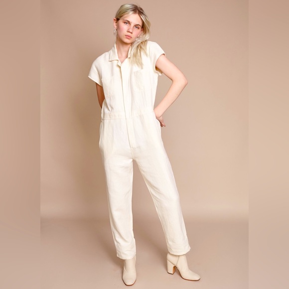 Apiece Apart Pants - Azore jumpsuit by Apiece Apart white cream🤍size 4